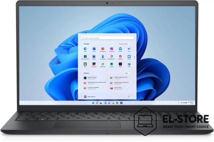 Laptop DELL Inspiron 3530 z widoczną klawiaturą i touchpadem, idealny do pracy biurowej i edukacji.